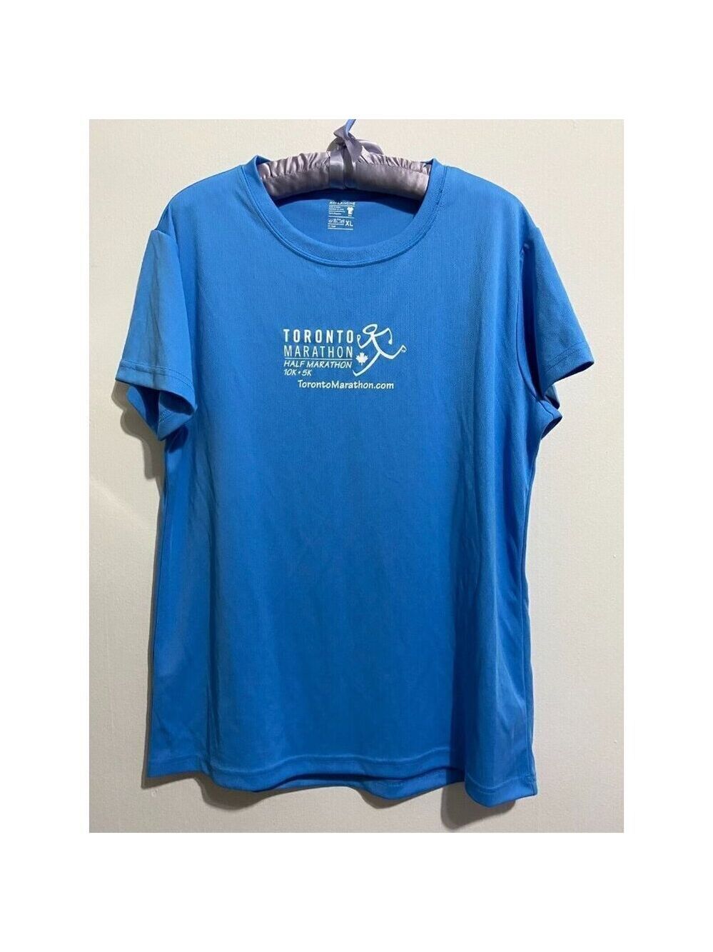 Avalanche Toronto Marathon 5K Women's Tee Size XL Blue